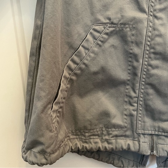 ROXY Watch The Sunrise Utility Jacket Zip Up Snap Embroidered Removable Hood - Picture 5 of 16